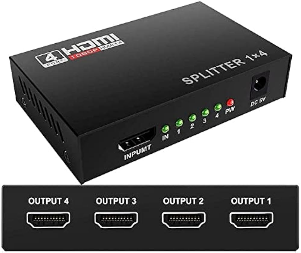 4 PORT HDMI SPLITTER 4K